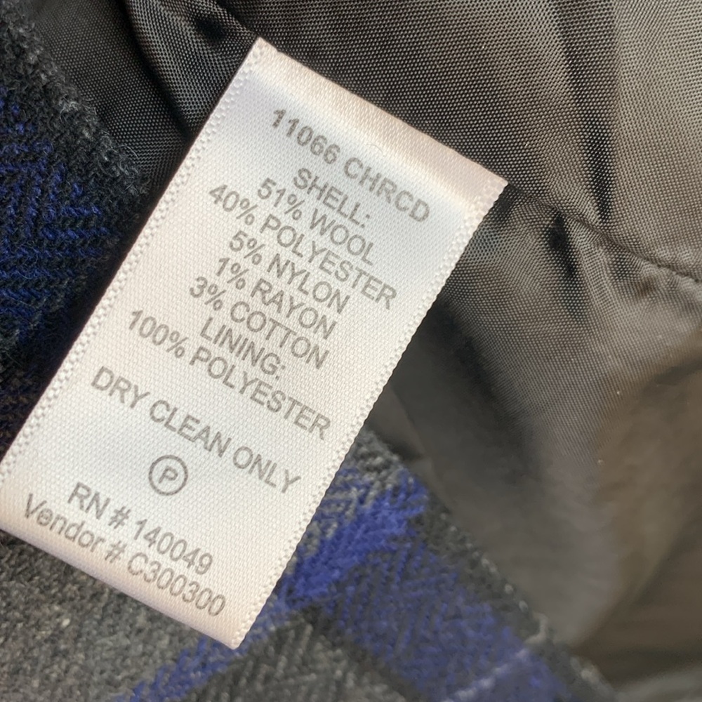 Chadwick’s of Boston womens wool blend plaid pencil skirt size 4 academia preppy - Picture 8 of 8